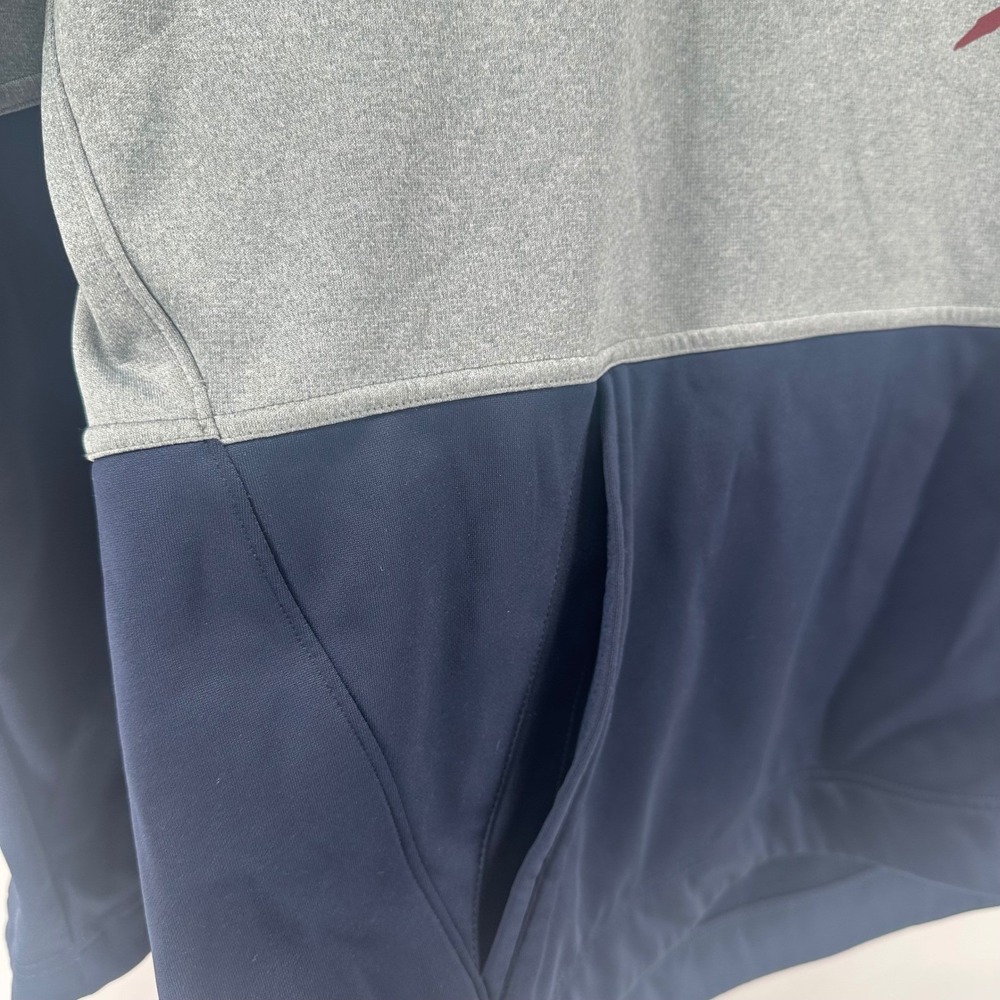 Nike Pullover Hoodie Kyrie Irving Graphic Two-Tone Gray Navy Mens L Kangaroo - Picture 10 of 13